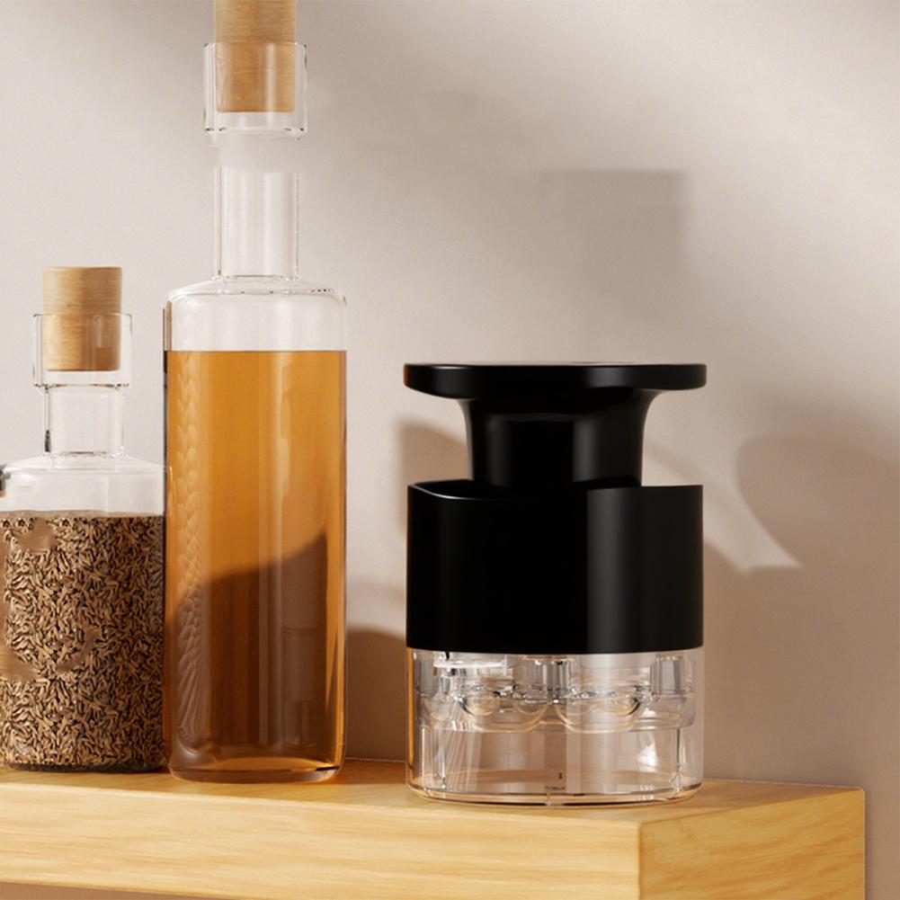 7-Hole Quickly Cherry Pitter with Splatter Protector Cherries Seed Remover Reusable Quick Release Stoner Pitter for Home Kitchen