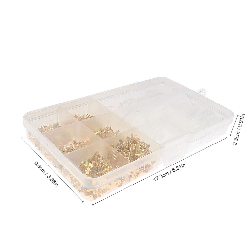 270PCS/Box Female Male Crimp Terminal Wire Connector Kit - 2.8/4.8/6.3mm Electrical Cable Terminals, Cable Termination Pliers