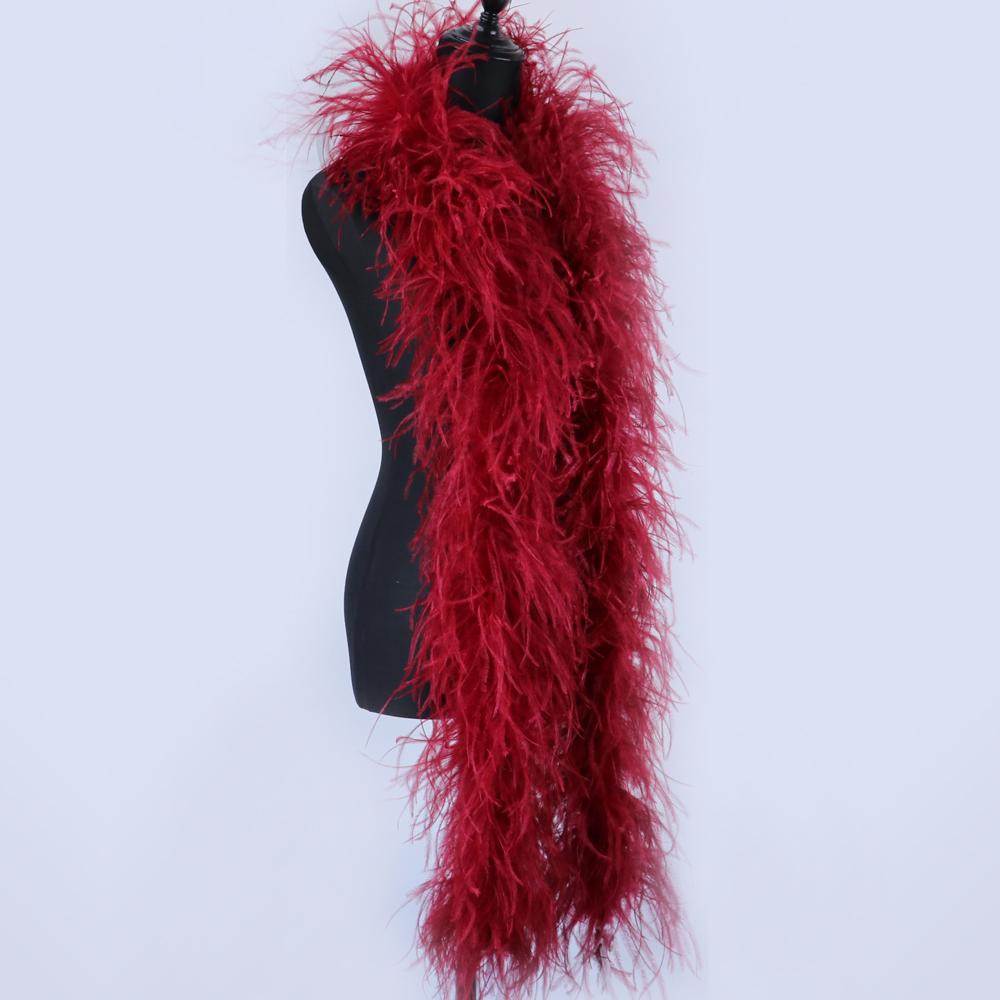 DIY 10-lagige weiße extra volle Straußenfederboa für Accessoires und Modedesign Cosplay Halloween-Kostüm Burlesque Tanz & Bühne
