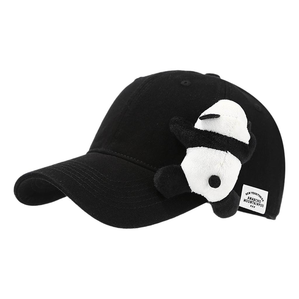 Women Chinese Panda Baseball Hat For Girls Women Unisex Panda Adjustable Hat Cute Stuffed Panda