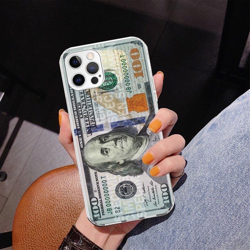 Banknote Dollar Cash Money Phnoe Case for Iphone 17 Air 16 11 12 13 Mini 14 Plus 15 Pro Max 7 8E SE 2020 16ProMax Phone Cover Co