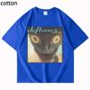Deftones Around The Fur T-shirt unisex da donna Street Hip-hop Harajuku oversize maniche corte T-shirt in cotone nero alla moda
