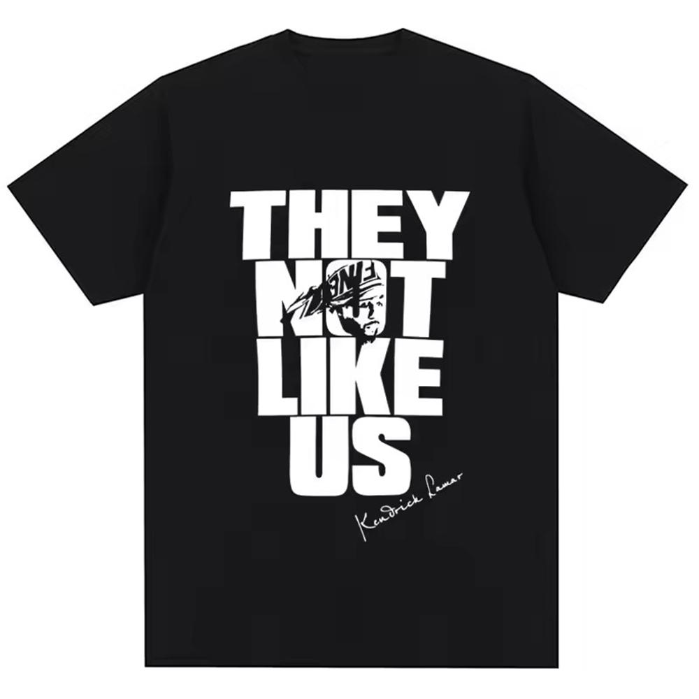 Kendrick Lamars New Album They Not Like Us Tshirt for Summer 2025 Mens Womens Short Sleeved Round Neck Tshirt S