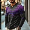 Men's Casual Vintage Boho Long Sleeve Shirt for Everyday Wear