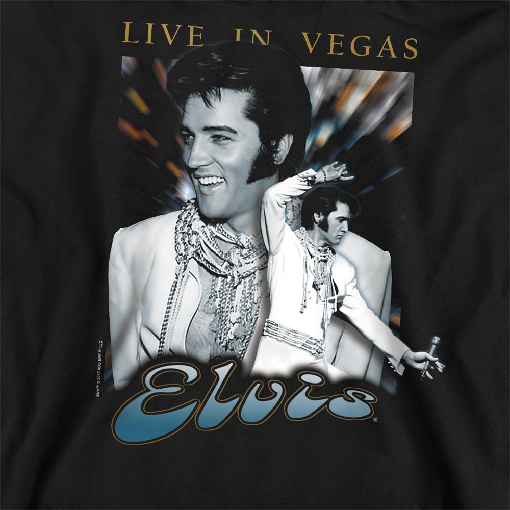 Elvis Presley Unisex Adult Live In Vegas Sweatshirt