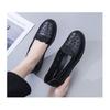 Summer New Imitation Leather Shoes, Comfortable and Non Slip Sandals, Women's Soft Leather Hollow Breathable Hole Shoes, Soft Soled Shoes