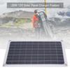 20W Solar Panel Charger Monocrystalline Silicon USB Dual DC Output for Charging 12V Battery