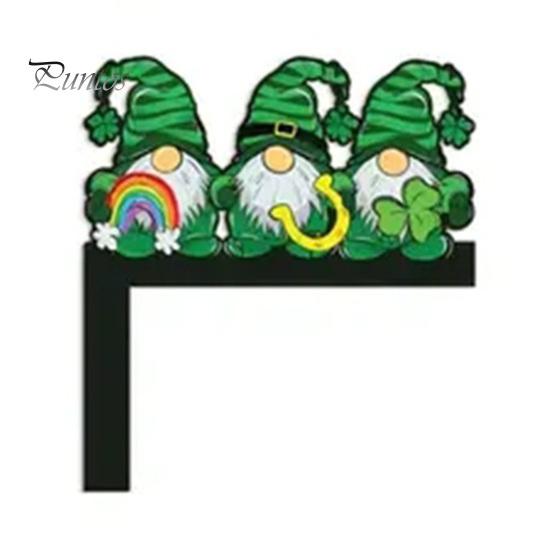 

св. Дерев яний ірландський трилисник на двері з Днем Патріка, кутова табличка на двері, кутова табличка для дому, офісу, спальні, весняного декору E