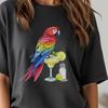 Comfort Colors Tee, Tropical Parrot T-Shirt, Summer Vibe Tee, Beachwear, Gift for Music Lovers, Fun Vacation Shirt, Parrot Head Gift, Unique