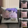 Cartoon AAsamimichan Cute Bunny Singer Pillow Case Pattern Printed Pillowcase For Living Room Sofa Cushion Cover