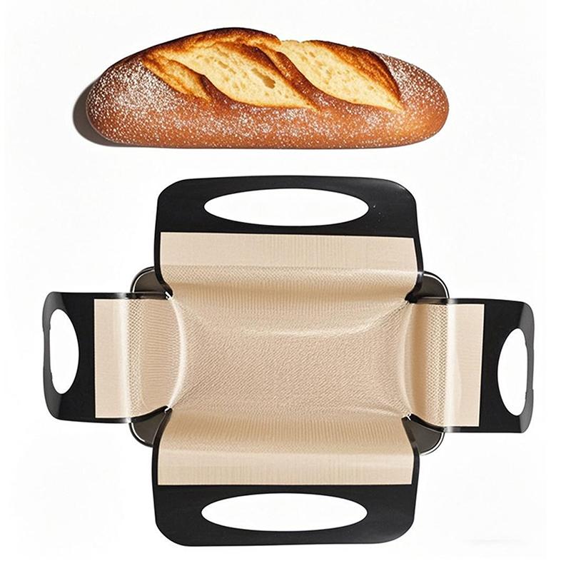 Reusable Silicone Bread Loaf Pan Liner, Food-Grade Silicone Bread Sling, Loaf Pan Lifters - Non-Stick & Easy Clean