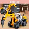 Childrens Toy Excavator With Inertia Drive Large Construction Vehicle For Kids And Parent Interaction