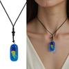 Multipurpose Glowing Jellyfish Pendant Necklace Featuring Luminous Designs Accessory for Unique Ocean Inspired Styles  Yellow