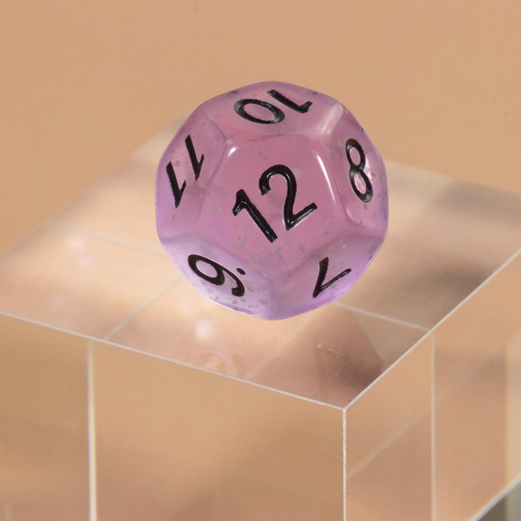 Transparent Polyhedral Dice DND Dice Set 7pcs D4-D20 Board Game Props for DND Game Board Game Accessories