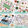 Planner Stickers - Monthly Planner Stickers and Accessories 25 Pages 1500 + Stunning Functional and Colorful Designs, Calendar Sticker Includes