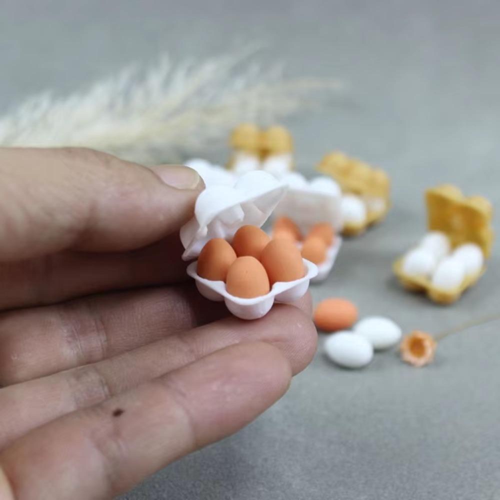 Dollhouse Kitchen Play House Egg Tray 1:12 Dollhouse Simulation Scene Accessories