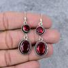 Mozambique Garnet Gemstone Handmade 925 Sterling Silver Earring 2.56" M-353