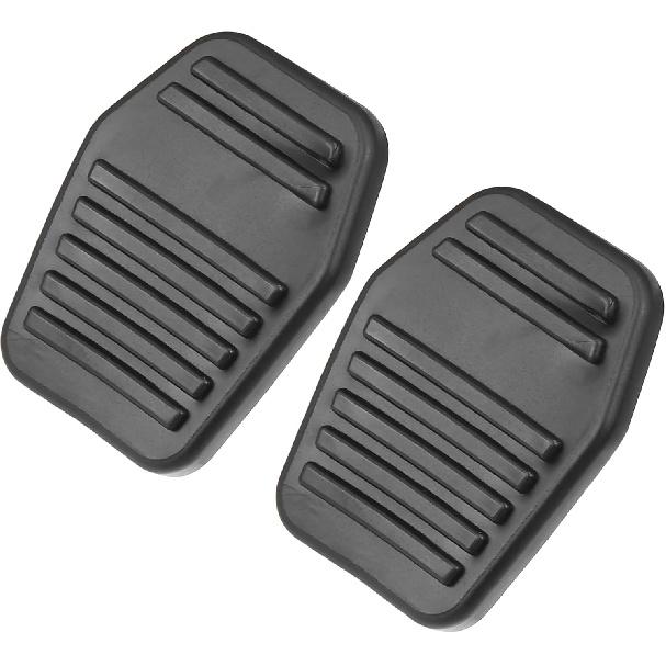 Motoforti Anti-Slip Clutch Brake Pedal Cover Car Pedal Cover, Car Pedal Pad Cover, for Ford Focus 1998-2005, Rubber, 6789917, Black, 2pcs