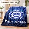 Custom Text Flannel Blanket Portsmouth FC Print Warm Cozy Blanket Home Sofa Bedding