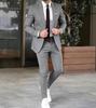 Completo formale da uomo slim fit: Giacca e Pantaloni Monocolore 2026