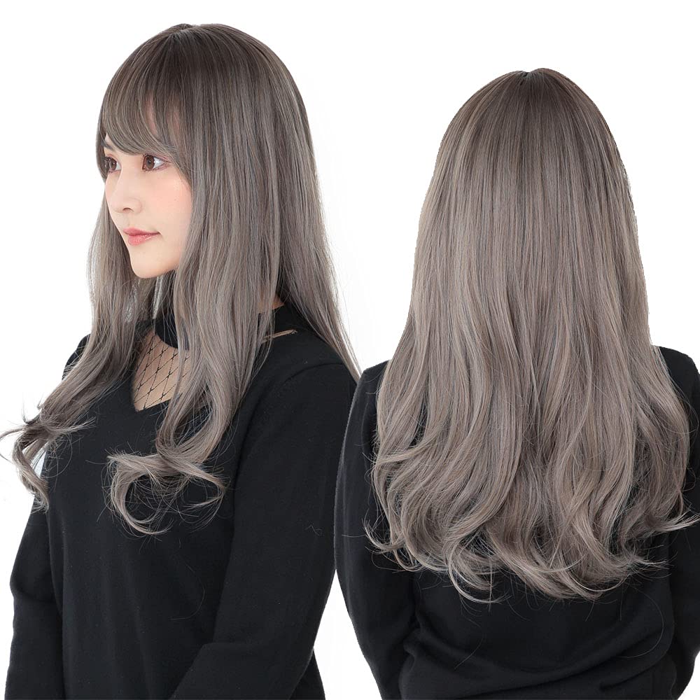 Clearstone WIGGY RICH Women's Wavy Long Wig In White Ash Gold