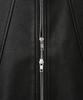 NOIRER Goat Shrunken Crop Rider Jacket (Black)