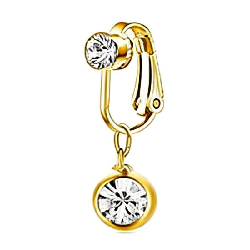 Stylish No-Clip Navel Ring and Stud Collection