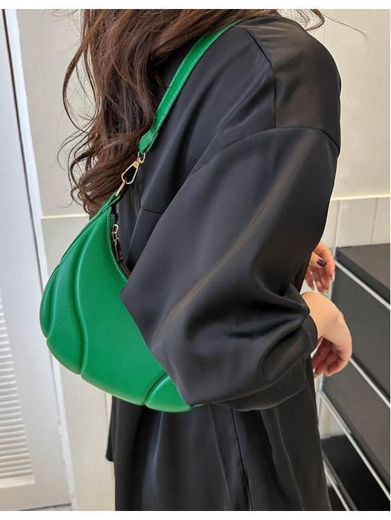 Autumn 2025 Women's Soft Leather Shoulder Bag - Trendy Niche Design, Versatile Underarm Bag for Commuting