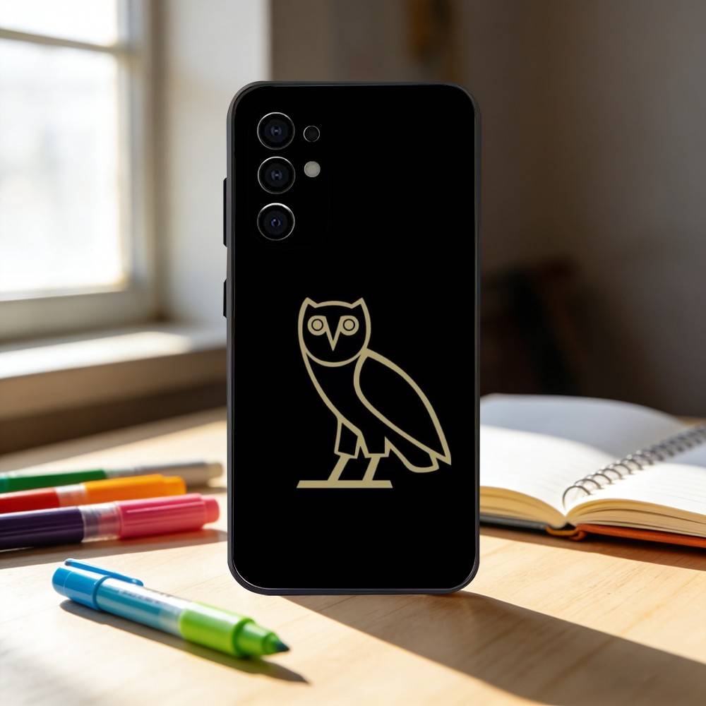 D-Drake OvO OWL Phone Case For Samsung S25,S24,S21,S22,S23,S30,Ultra,S20,Plus,Fe,Note,10,9,5G Black Cover