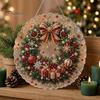 Weihnachts-Kunst-Sonnenfänger-Bausatz mit Kunstperlen, DIY-Set, Hängender Schmuck, Weihnachtsmann, Festliche Freizeitaktivitäten, Weihnachtsbaum-Basteln für Erwachsene,