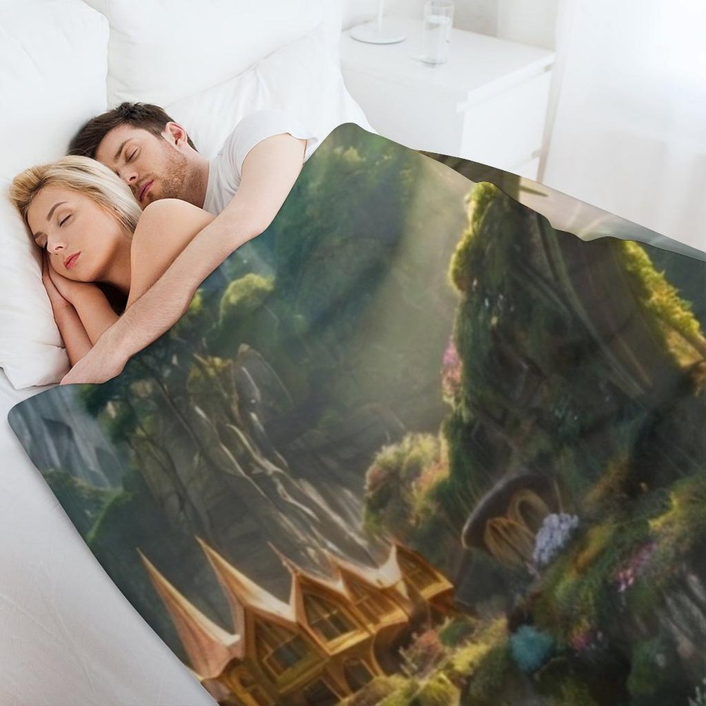 Galadriel's Cascade Enclave Throw Blanket Softest Single Luxury St Christmas Gifts Blankets