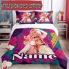 3pcs Duvet Cover Set (1*Duvet Cover + 2*Pillowcase, Without Core), Custom Name Karol G Pattern Bedding Set, Home Bedroom Decor Gift