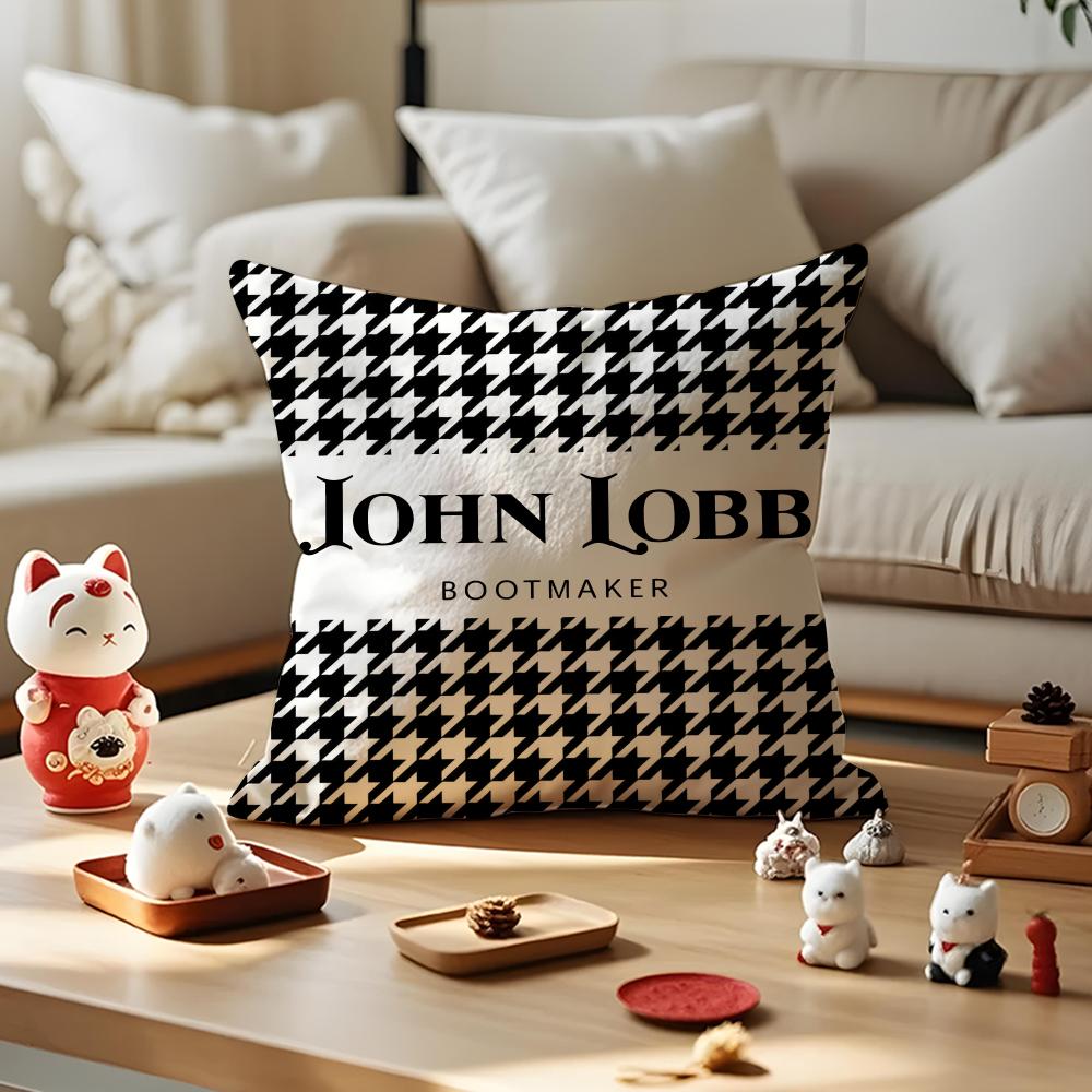 

John LLobb BBootmaker Pillow Case Antidustmite Pillowcase Invisible Zipper Silky Short Plush Sofa Cushion Cover 30X30cm