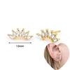 925 Silver Ear Needle White Zircon Butterfly/Water Drop Hoop Earrings Drop Earrings For Women Fashion Wedding Jewelry