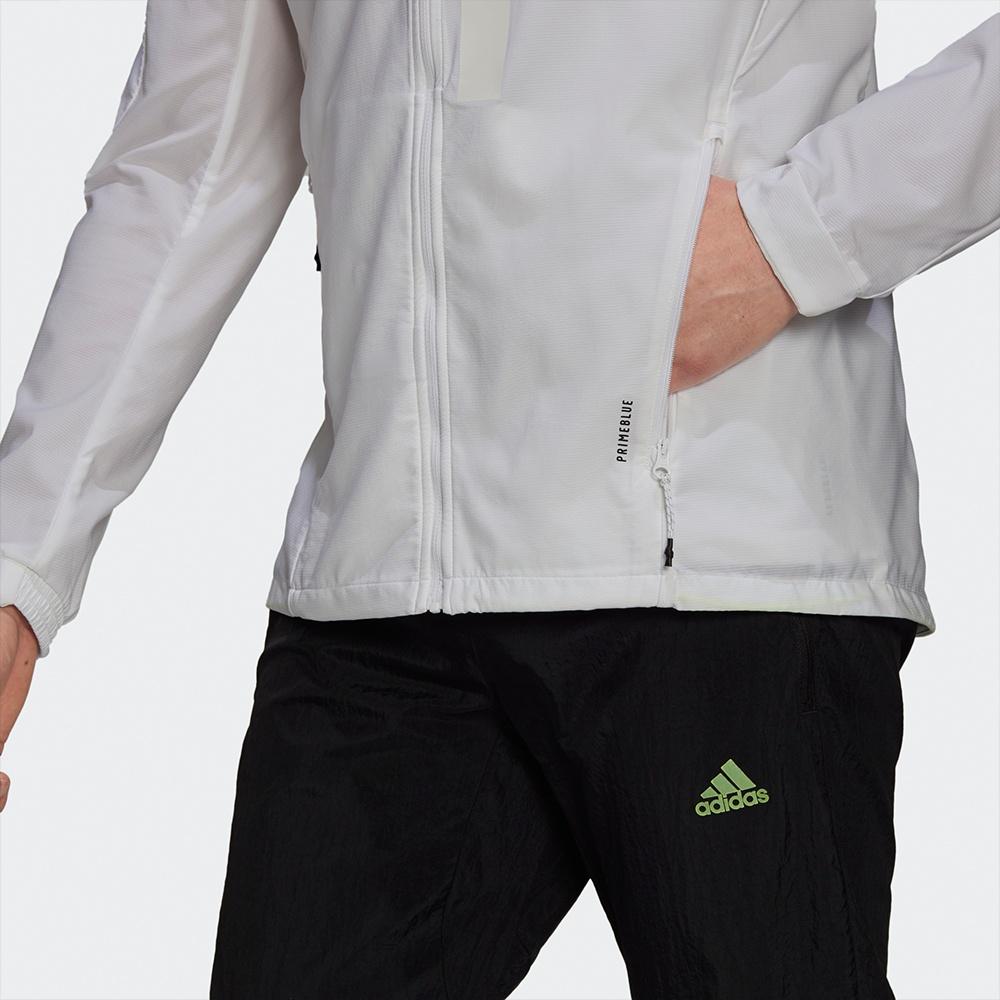 adidas Marathon Jkt Running Sports Hooded Jacket For Men White Men's HA0251