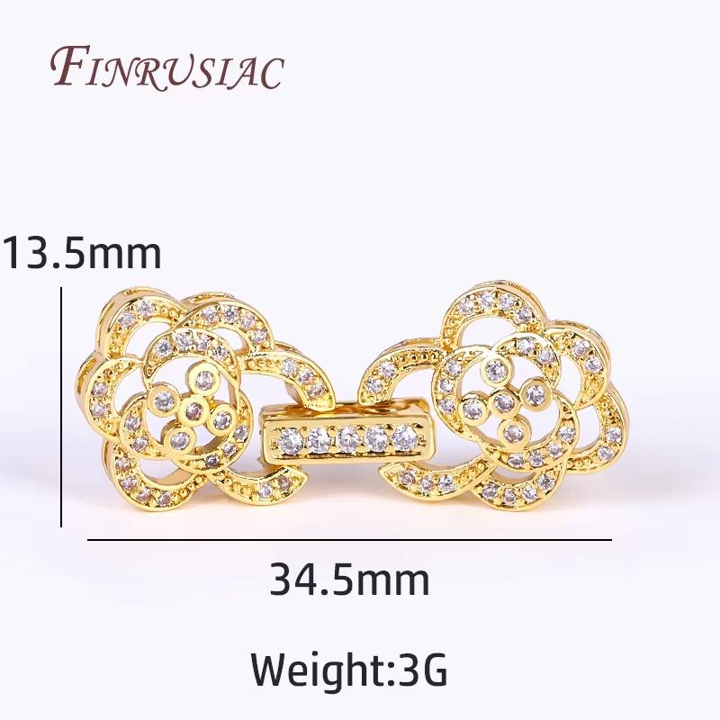 Pearl Clasps 18K Gold Plated Necklace Clasp For Jewelry Connectors DIY Bracelets Accessories,Locks For Jewelry Making Supplies