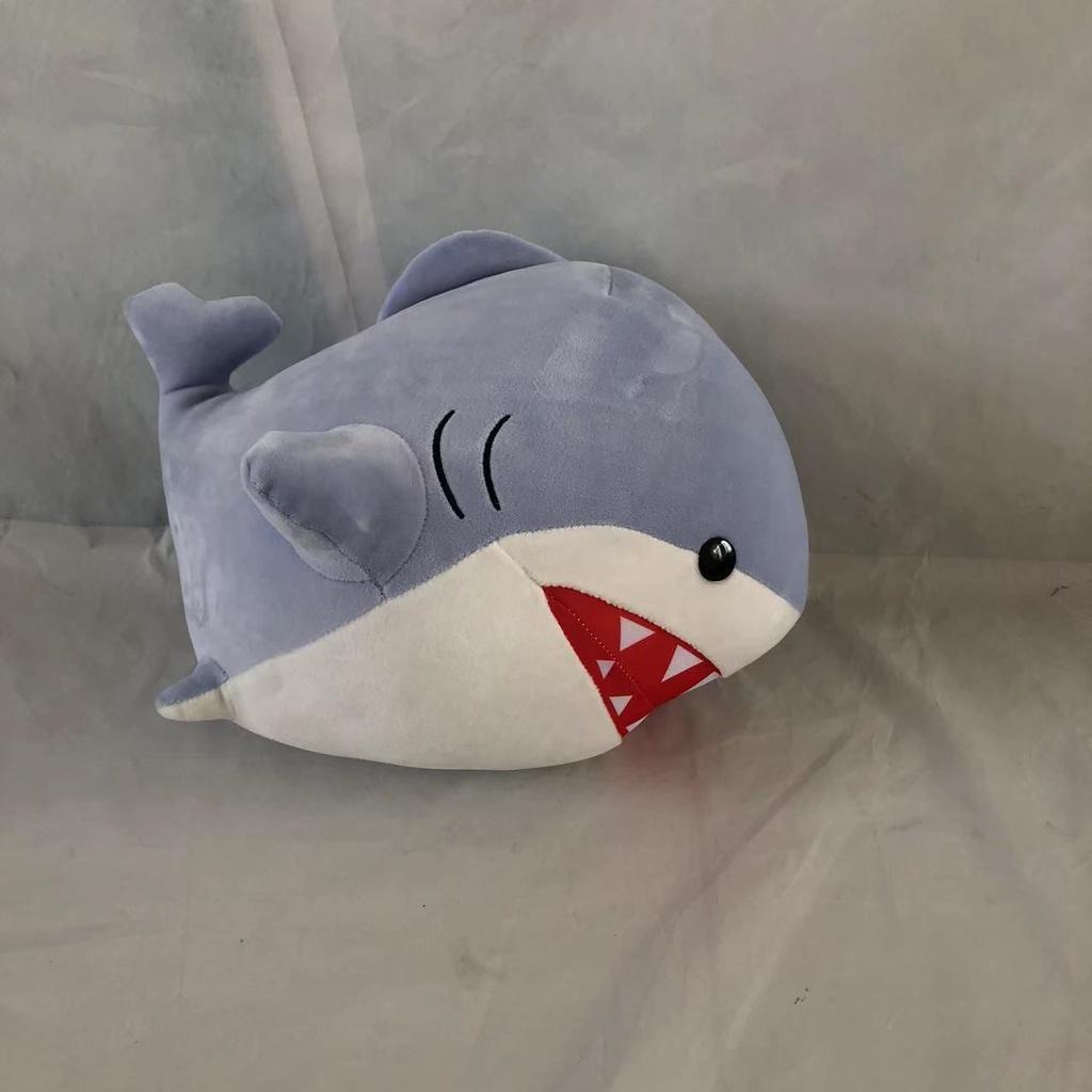 Final Fantasy Xiv Плюшевая игрушка-подушка в виде акулы, мягкая и супер милая, 38 см