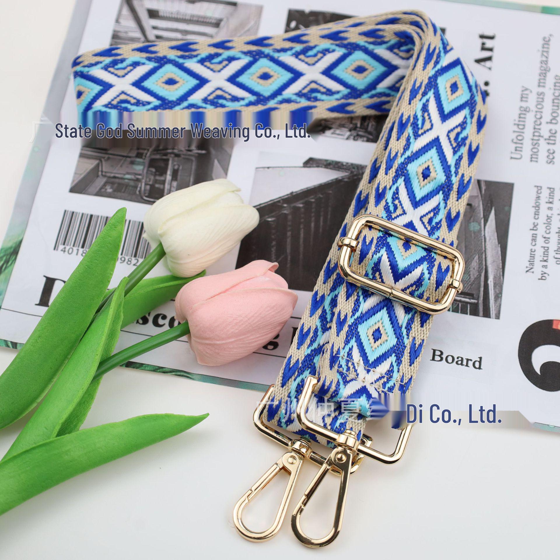 

3.8cm Diamond Jacquard Bag Strap for Women s Crossbody and Shoulder Bags Width 3.8cm, Adjustable Length 75cm-135cm