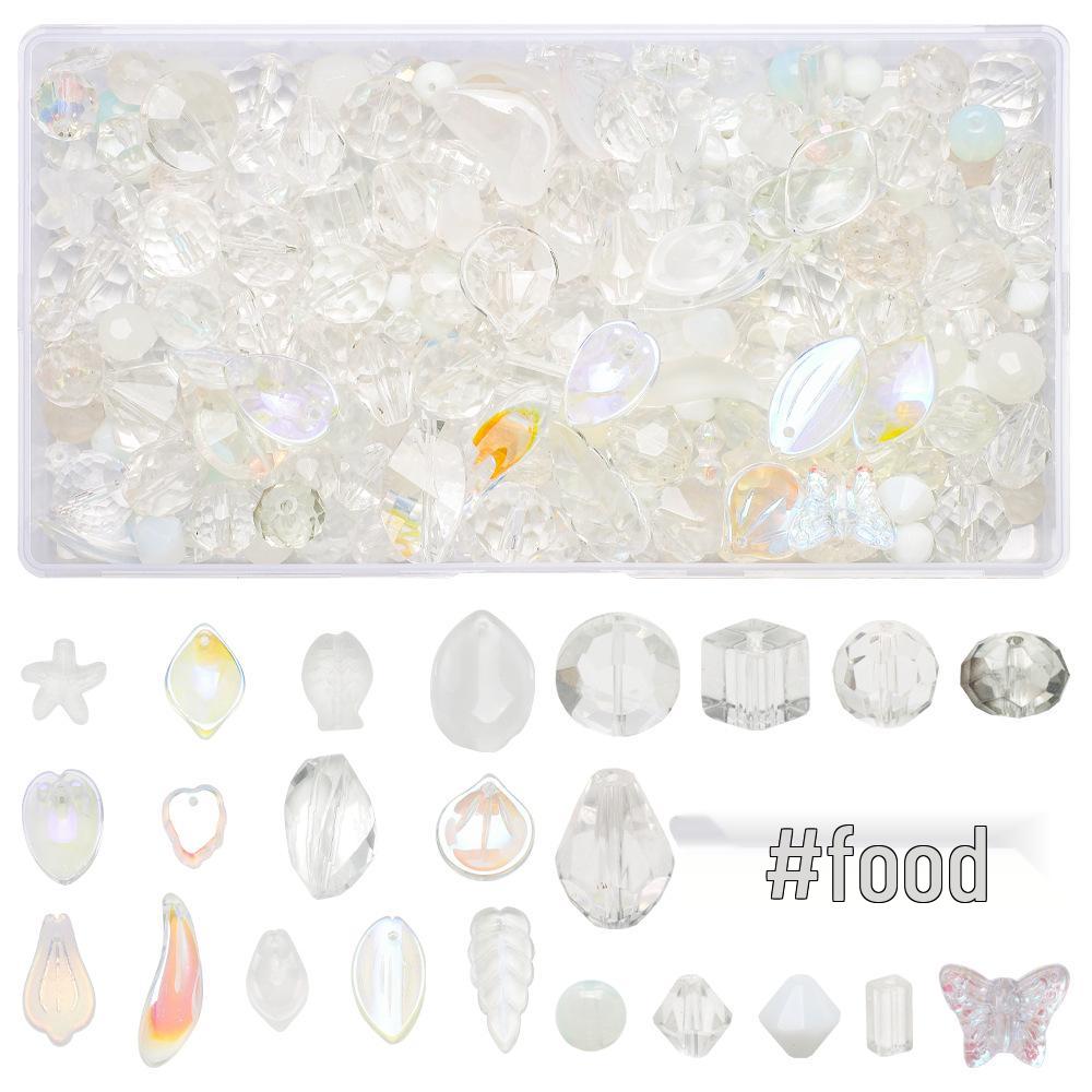 Ciondolo con Perla di Vetro Rotonda Petalo Foglia Piccola Colorata Kit Fai da Te