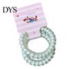 Stress-free Hair Tie 1 Pair Women Ties Pearlescent Color High Elasticity Phone Cord Shape Ropes Flexible Ponytail Holder Accessories Gentle Cutter