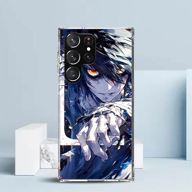 

N-Note D-Death L Lawliet Phone Case For Samsung Galaxy S24 S25 Edge S26 Ultra S22 S23 Plus S21 + S20 FE Soft TPU Back Cover Gala Samsung S26