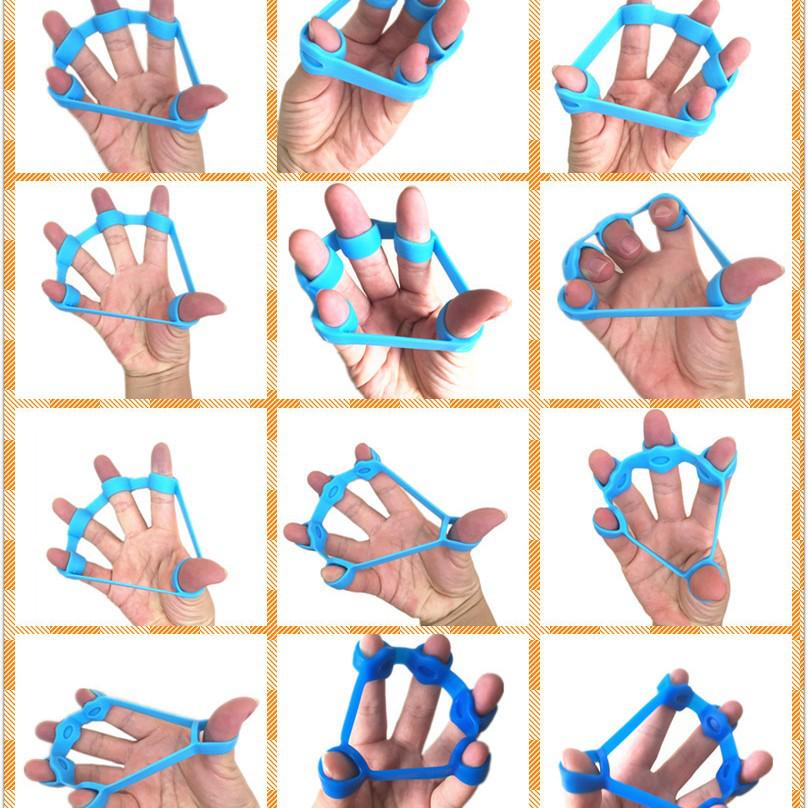 Finger Resistance Band Trainer: Silicone Hand Exercise Band for Finger Fitness