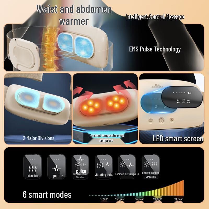 Smart Heating Abdominal Waist Massager