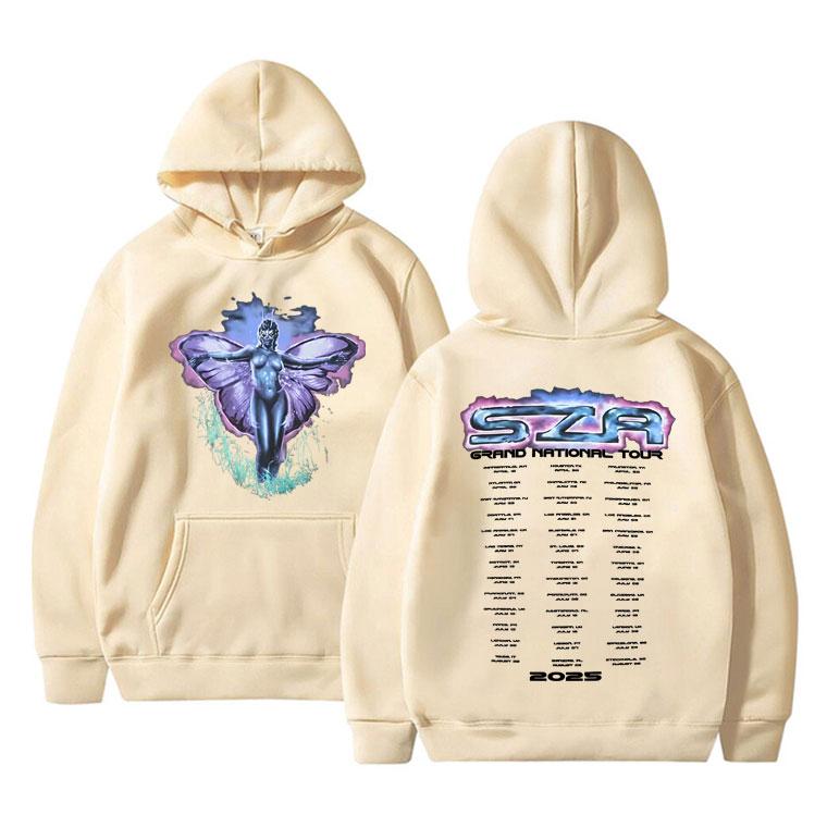 Rapper Kendrick Lamar & SZA Grand National Tour 2025 Hoodie Men Women Clothing Hip Hop Fashion Pop Music Sweatshirt Streetwear