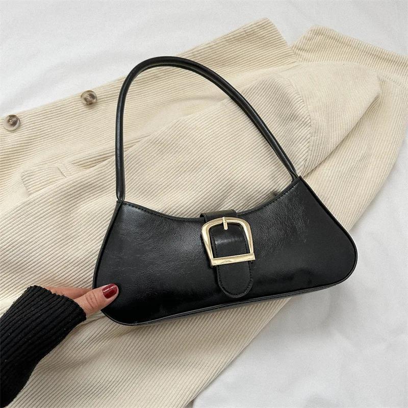 Feminine Shoulder Bag Armpit Bag Simple Casual Style Stick Fashion Trend Winter New