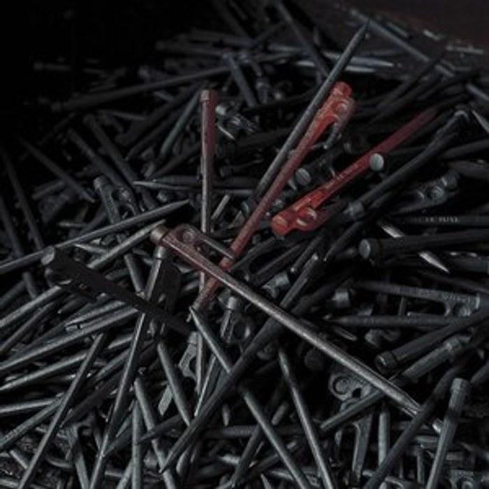Snow Peak Solid Stake 20 6-Piece Set R-102 Alloy Steel Black