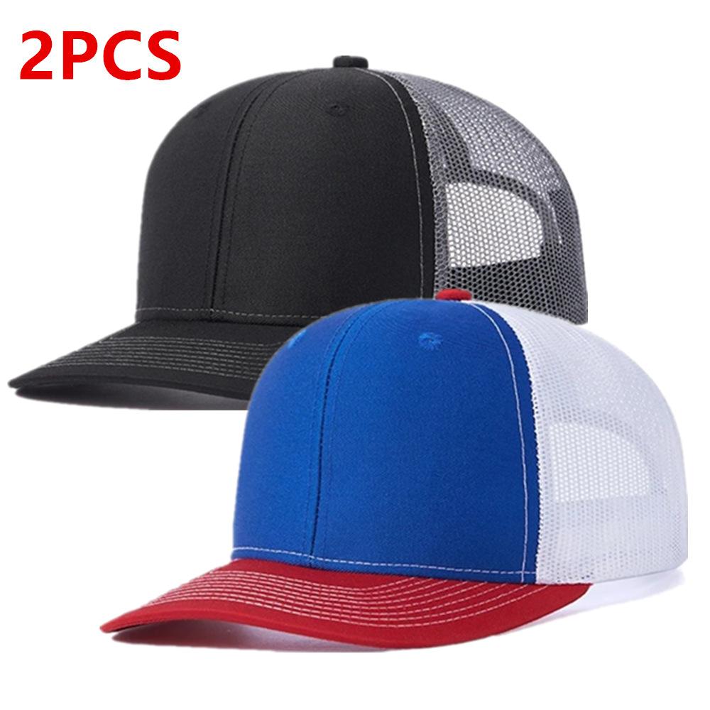 Hot Sale Unisex Cap Slight Curved Brim Style Trucker Hat Men & Women Casual Outdoor Breathable Summer Cap