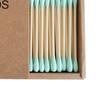 1 Box Cotton Swab No Lint Loss Disposable Double Head Design Soft Cleaning Colorful Round Pointed Head Makeup Swab Home Supply