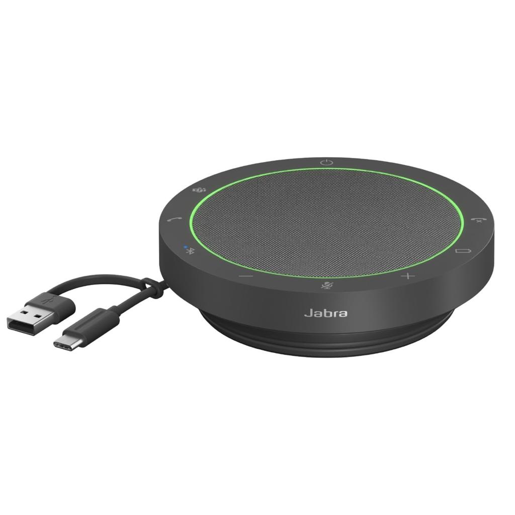 Jabra Speak2 55 Speakerphone [] Conference Microphone Speaker with Noise Cancellation, WiredWireless Connection, MS TeamsZoom Certified,