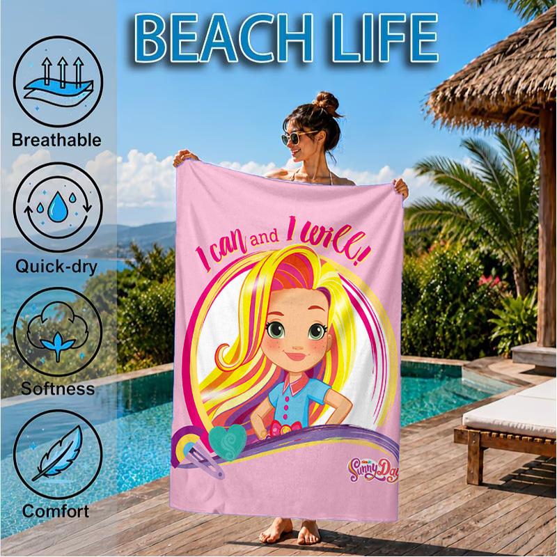Hair Princess Sunny Beach Towel, Microfiber Beach Towel, Perfect For Pool, Beach, Travel, Home Decor Beach Party Fan gifts